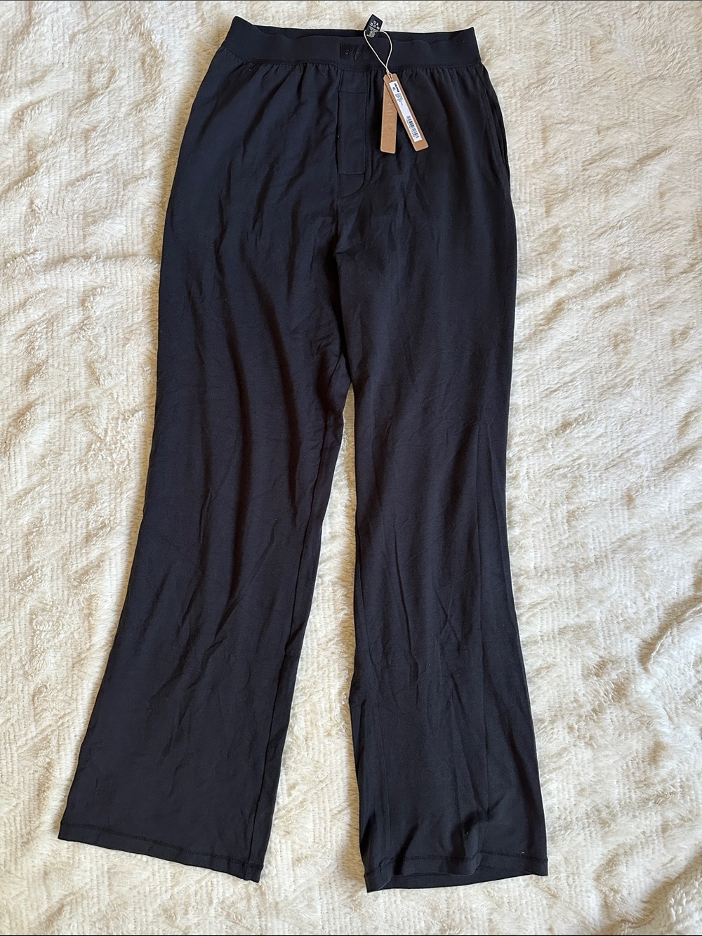 SKIMS Boyfriend Loose Pant - Onyx Black